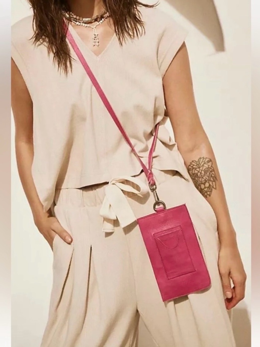 Free people Pink Crossbody Phone Pouch - Women Bags